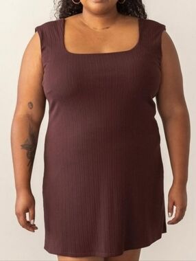 Collins Short Dress - Brown